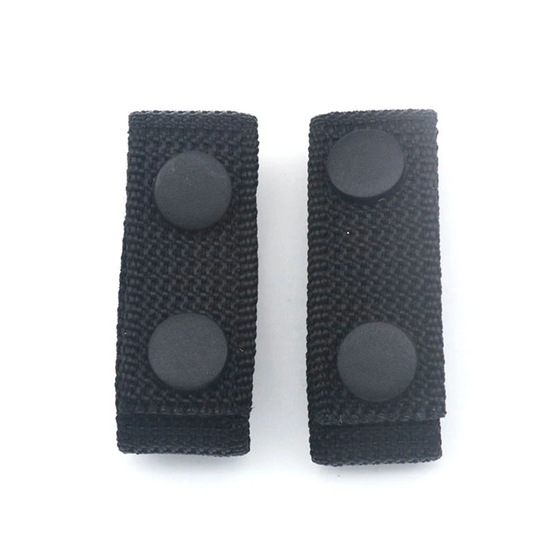 4pcs Adjustable Thickened Belt Buckle Accessories Double Snap Buckle Nylon Belt Loop Retainer