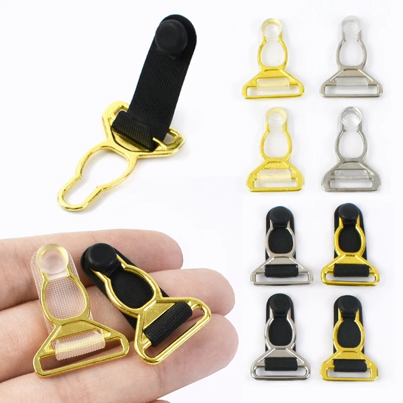 

30Pcs 10/12/15/18mm Garter Metal Buckles for Suspender Strap Adjuster End Clip Clasp Corset Underwear Hook Belt Connector Buckle