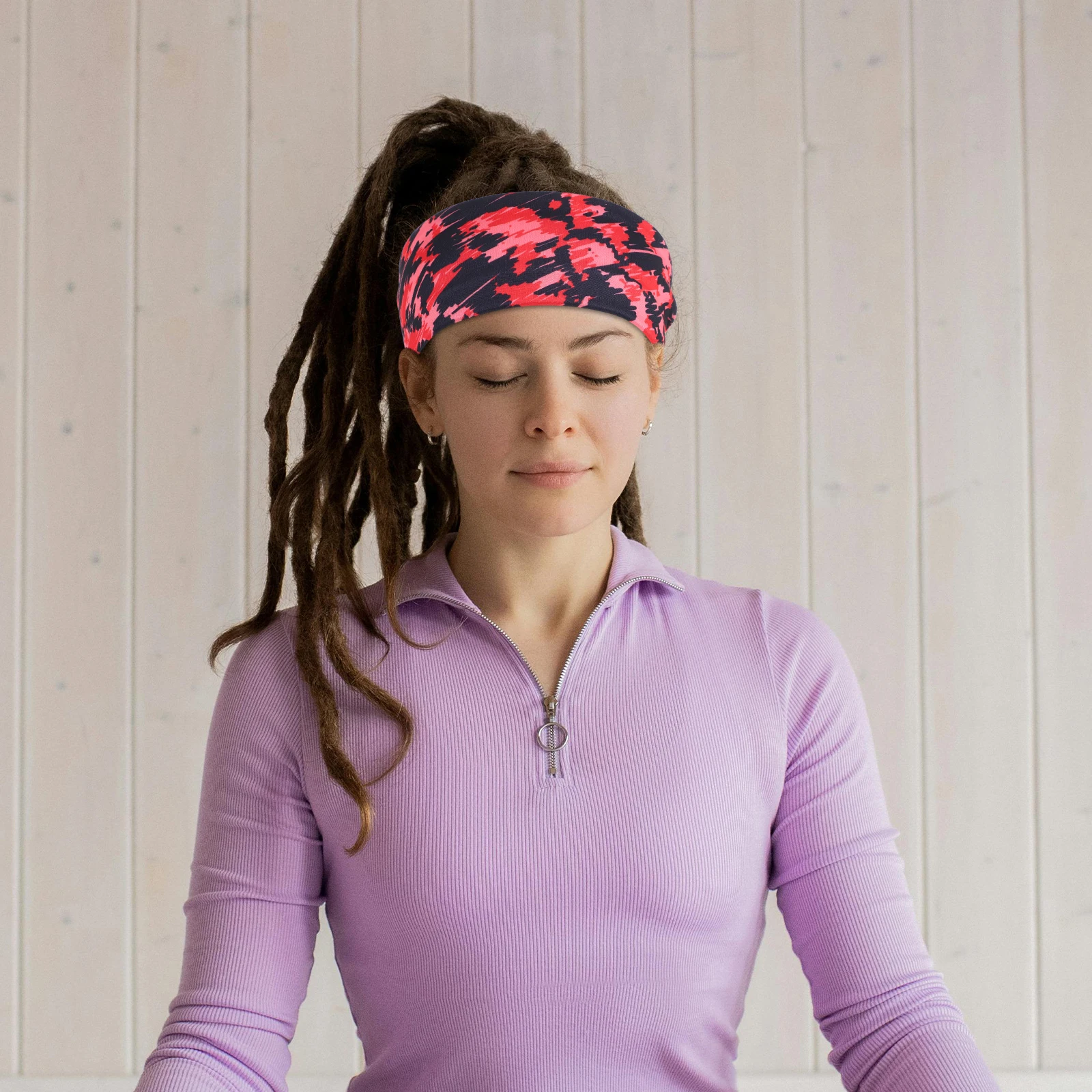 

2pcs Wide Headbands For Women Men Kids Boho Print Cotton Sweatband Elastic Hair Wrap Running Yoga Sport Wraps Soft