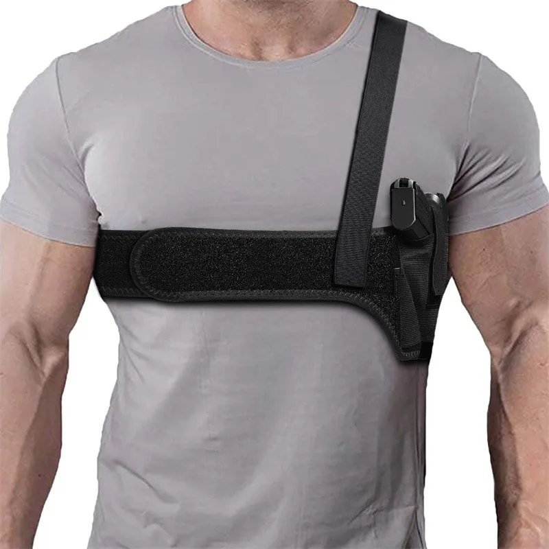 Underarm Hidden Gun Holster Shoulder Holster Right Hand Handgun Carry Pouch Bullet Clip Sleeve Glock 17 19 Holder