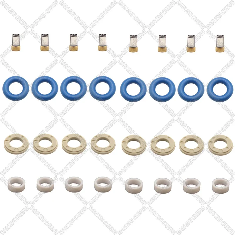 

8 set For Audi A3 A4 TT VW Passat GOLF TFSI 2.0 0261500020 06F906036A Fuel Injector Service Repair Kit Filters Orings Grommets