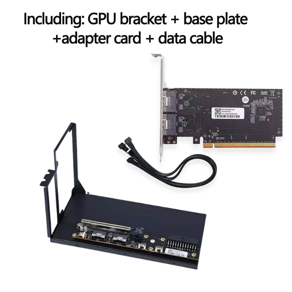 PCIe 4.0 x16 Oculink GPUドック ライザー ケーブル