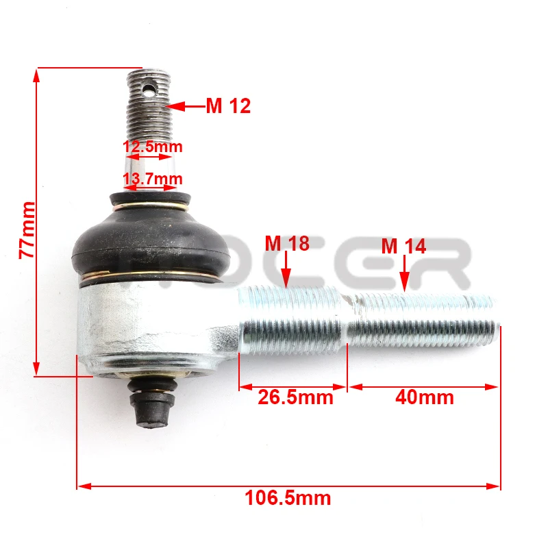 M12 M14 M18 Adjustable Ball joint Kit with nozzle Fit For 150cc 200cc 250cc ATV UTV Go Kart Buggy Quad Bike Parts