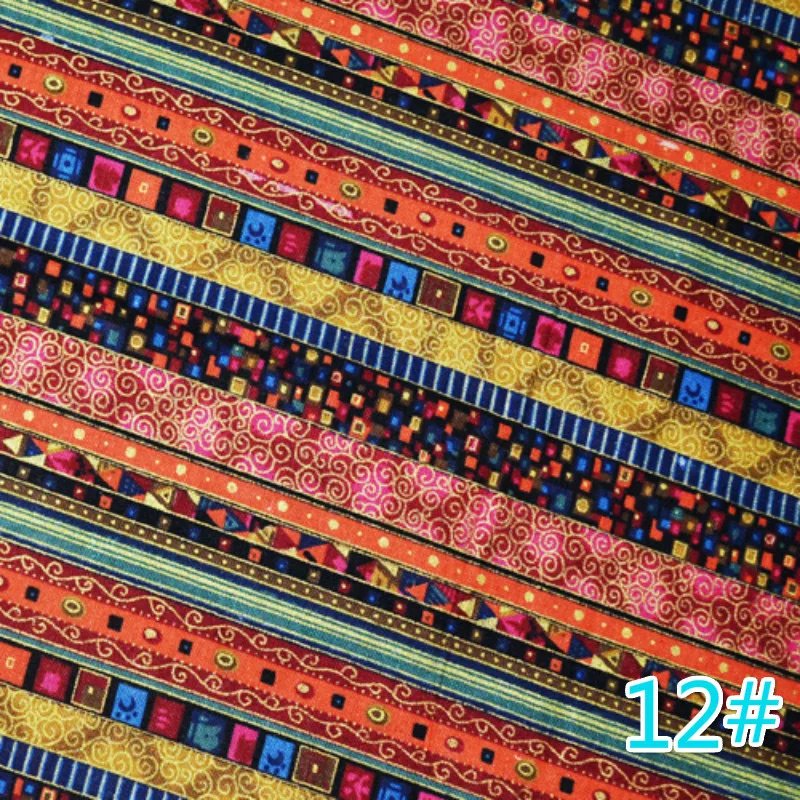 100*145cm Boho Vintage Ethnic style Cotton Linen Fabric DIY Quilting & Sewing Placemat Tablecloth Dress Fabric Upholstery