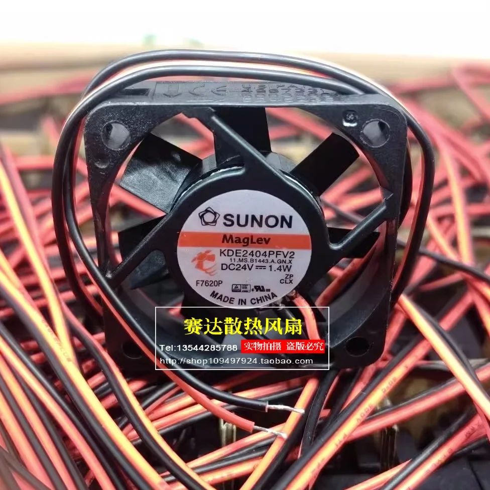 

НОВЫЙ SUNON KDE2404PFV2 4010 24 В 1,4 Вт 2 линии бесшумный преобразователь частоты охлаждающий вентилятор 40*40*10 мм