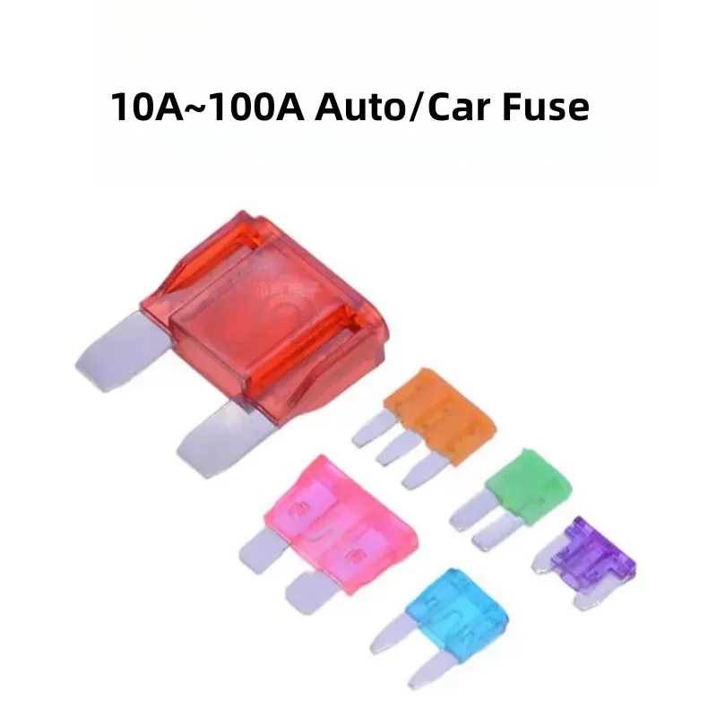 5pcs/Lot 32V Micro Car/Auto Fuse Plug Mini Small Medium Large 1A2A3A5A7.5A10A15A20A30A35A40A50A60A70A80A100A Long/Short/2/3 Pins