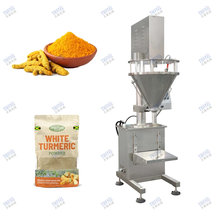 Hot Sale Semi Automatic Auger Filler Check Weigher Coffee Flour Spice Cocoa Powder Filling Machine