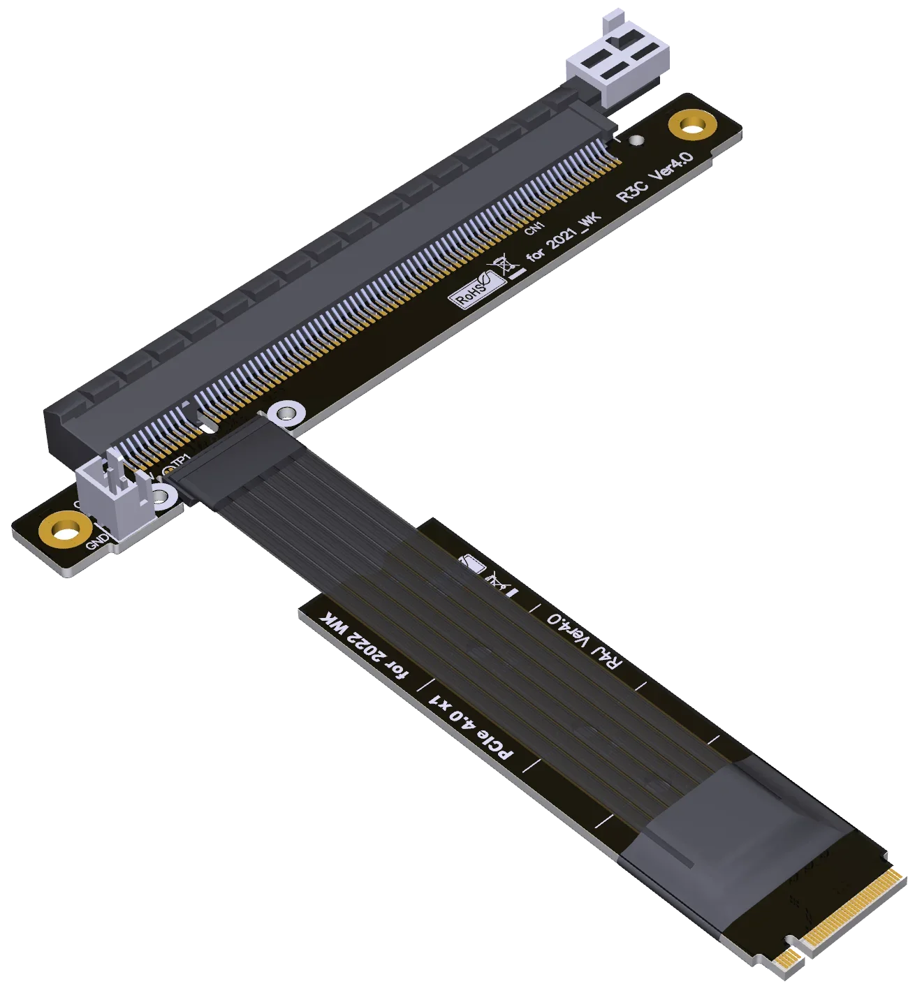 Tarjeta gráfica M.2 para NVMe A PCIe 4,0 16x Riser RTX3090 RX6800XT, extensor de puente M2 x16 PCI-E para NVIDIA AMD A N GPU, tarjeta de Video