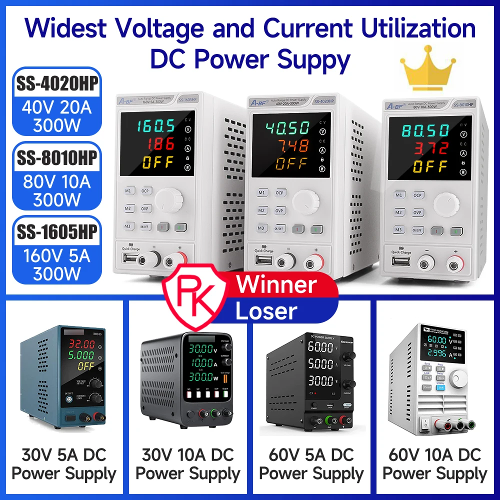 A-BF Laboratory Power Supply 40V 20A New USB Adjustable DC Power Source With Memory Function Programmable Switching Power Supply