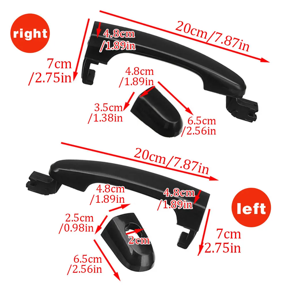 Exterior Door Handles Front Rear Left Right For Kia Sportage 2005 2006 2007 2008 2009 2010 836511F010 836611F010 826621F000