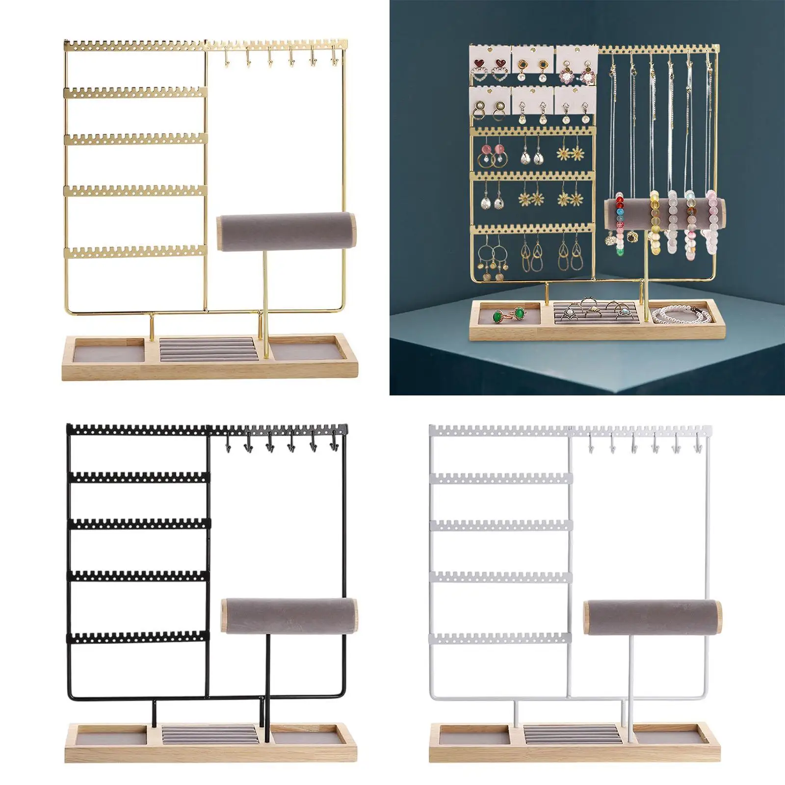 

Подставка для ювелирных изделий, украшение, подвесная стойка, многоцелевой реквизит для фотографий, держатель для сережек для девочек, общежитие, офис, столешница, спальня