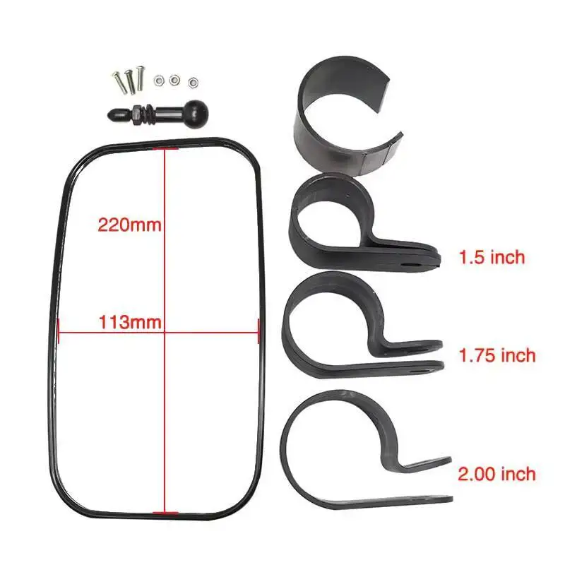 Motorcycle Mirror Universal UTV Rearview Rear View Center Mirror For Yamaha Polaris Ranger 500 570 XP S 900 XP 1000 ATV Offroad