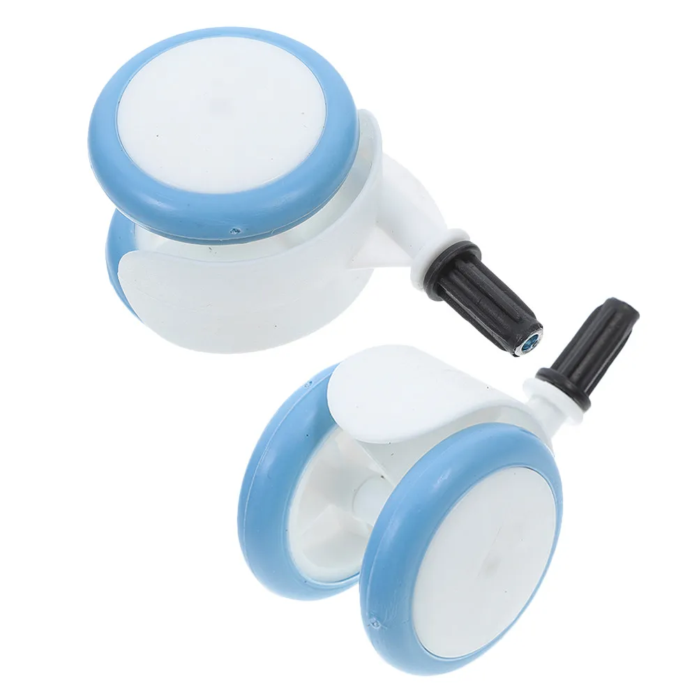 2Pcs Baby Walker Cart Replacement Wheels Universal Fit Durable Rubber Smooth Stable Movement Infant Stroller Accessories