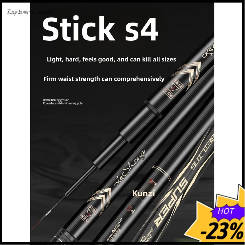 

Ultra-Light Hard Carbon Fiber Fishing Rod Hand Pole Crucian Carp Heavy Duty Universal Fishing Tackle