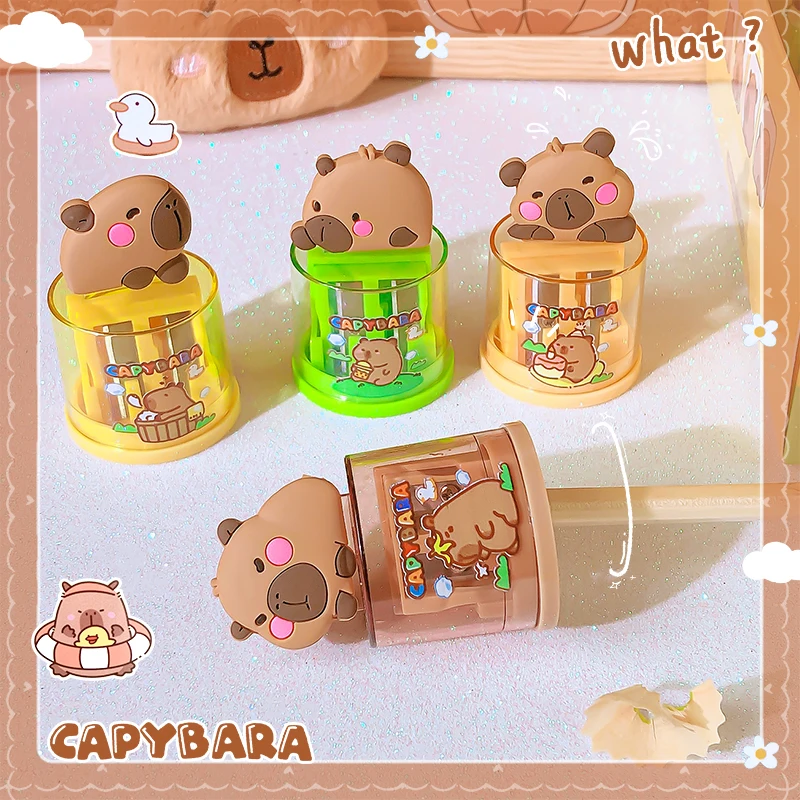 aesthetic Office supplies school useful kawaii Stationery School supplies classroom capybara pencil sharpener school things