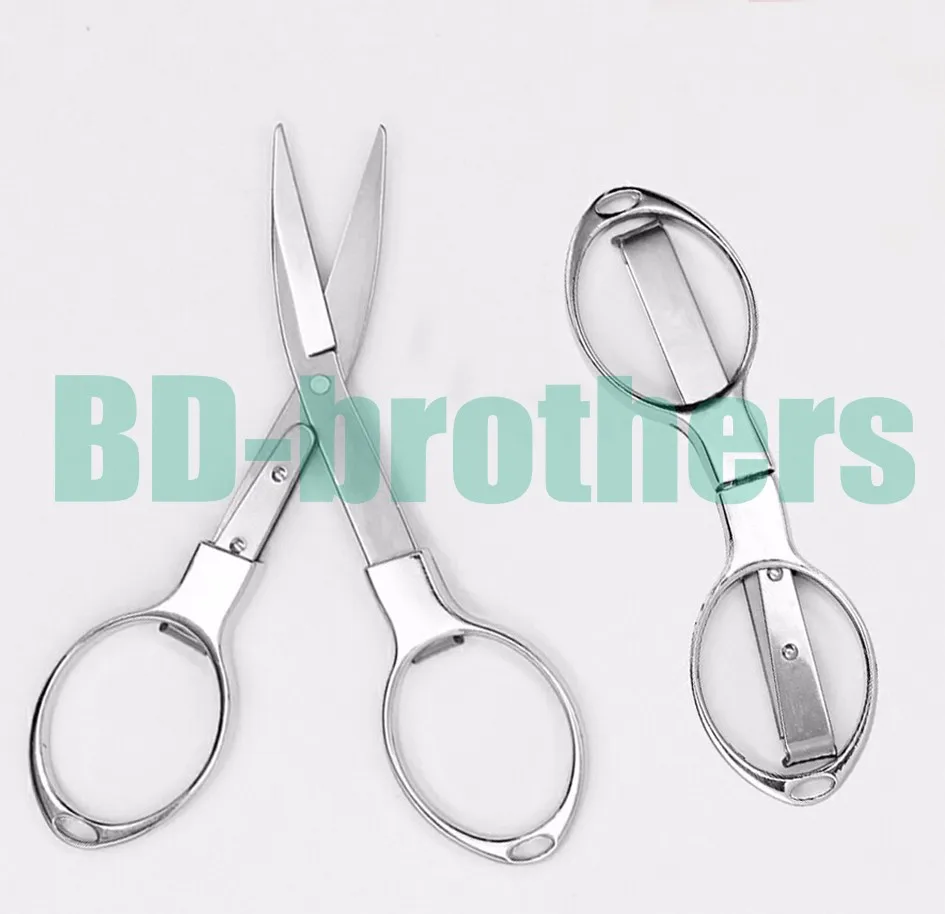 Glasses Shape Scissors Tailor Shears Sewing Portable Folding Stainless Steel Scissor For Wire coil Fishing ... 200pcs/lot