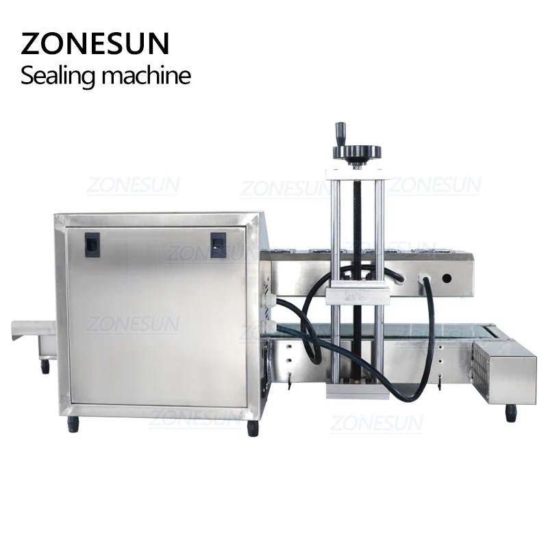 ZONESUN ZS-FK6000A Automatic Electromagnetic Induction Aluminum Foil Sealing Machine Continuous Medical Plastic Bottle Sealer