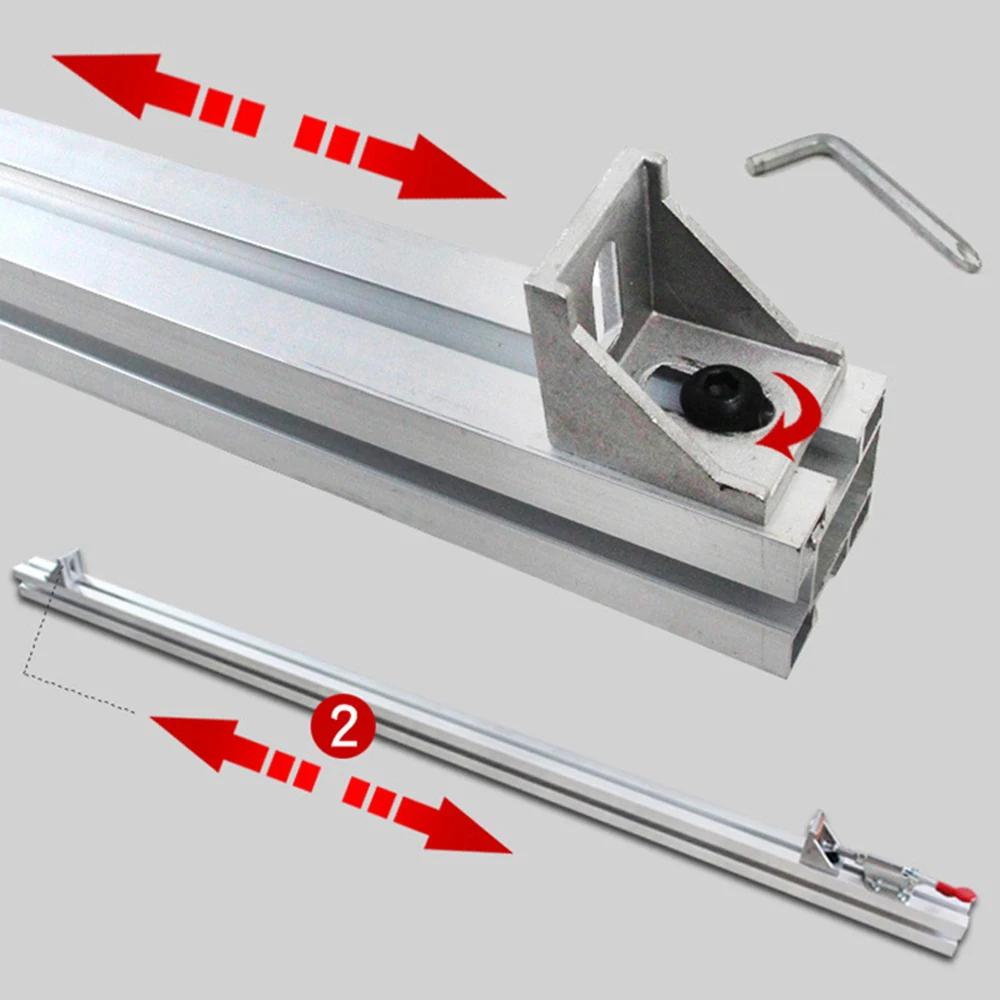 Neue Elektrische Kreissäge Führungsschiene System 60/100/120 cm Clamp Rand Gerade Cut Guide Befestigungs Clip leuchte Holzbearbeitung Werkzeuge – Detail 5
