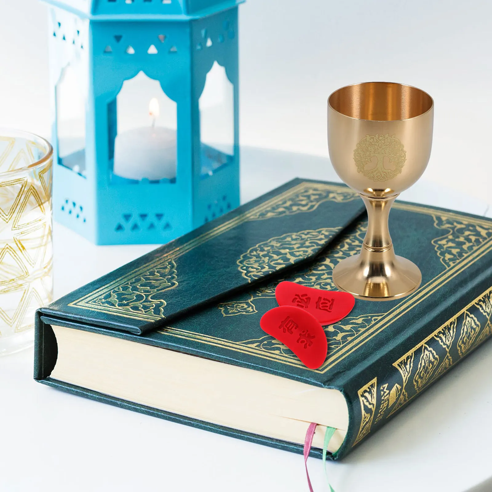 Chinese Divination Cup Buddhist Feng Shui Bowl Moon Fortune Telling Sticks Chalice Goblet