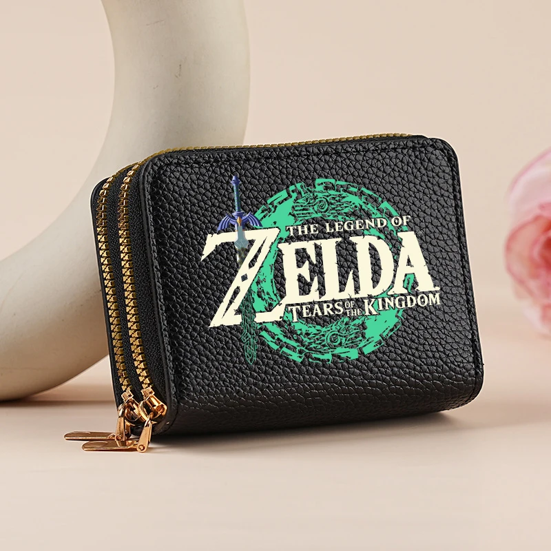 Zelda Purses Anime Game Character Printed Wallets Fashion Key Storage Bag Zipper Coin Purse Multi-purpose Wallet Birthday Gifts