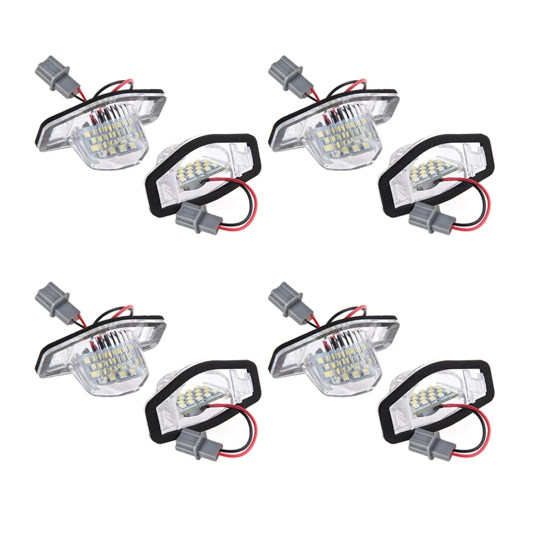 8X Error Free LED License Plate Light Lamp For Honda Crv Fit Jazz Crosstour Odyssey