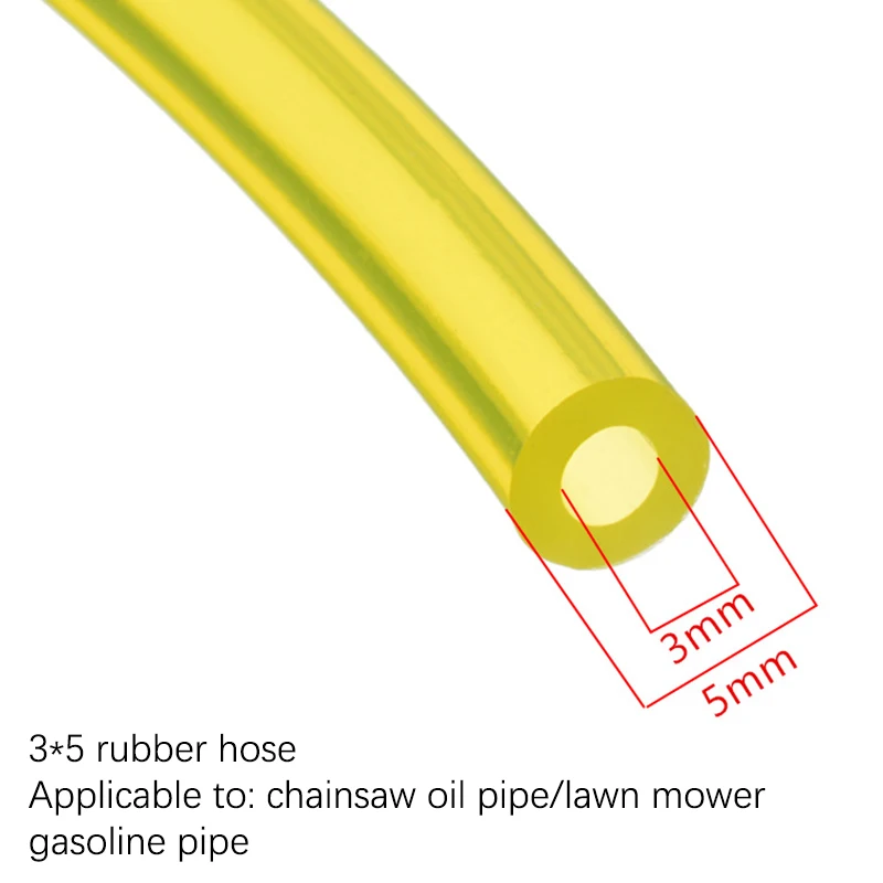1 قطعة I.D.3mm O.D.5mm بالمنشار البنزين آلة تقطيع الفراشي العشب الانتهازي اكسسوارات خط الوقود الأنابيب خرطوم #4