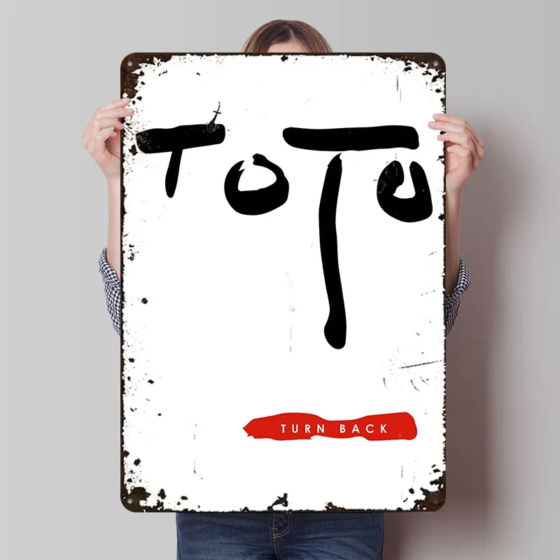 Toto Rock Band Metal Poster Metal Signs Wall Art Bedroom Decoration Gaming Custom Tin Sign for Home Decoration Decor for Room