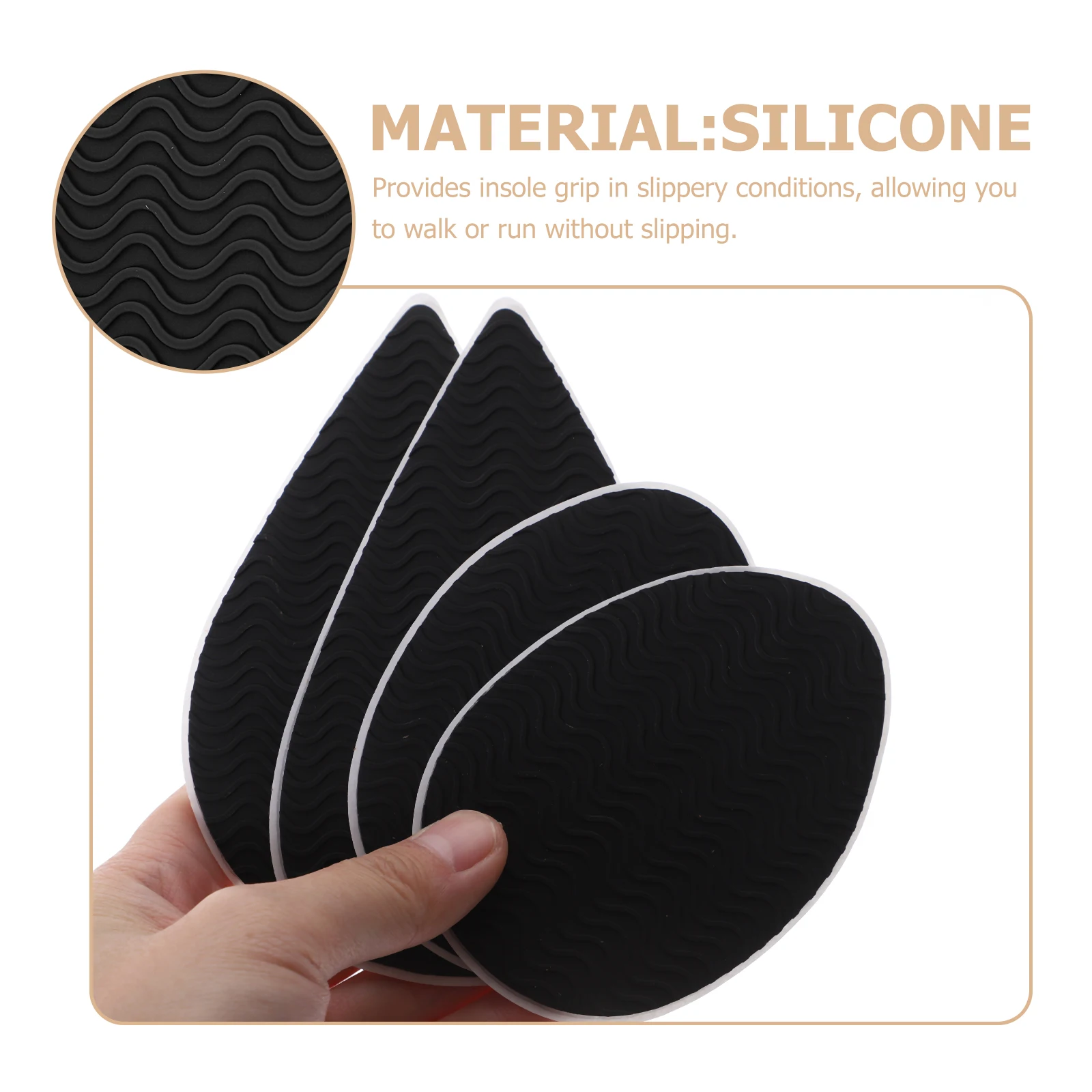 Non Slip Stickers High Heels Mute Pads Protectors Sole Patches Anti Adhesive Shoe Pads Wear Resistant