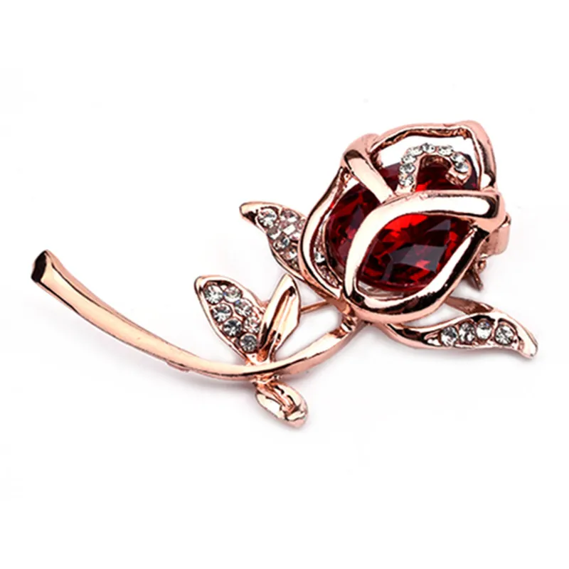 Crystal Flower Brooches Large Bow Brooch Pin For Women Fashion Jewelry Wedding Pin Corsage Accessories Wholesale