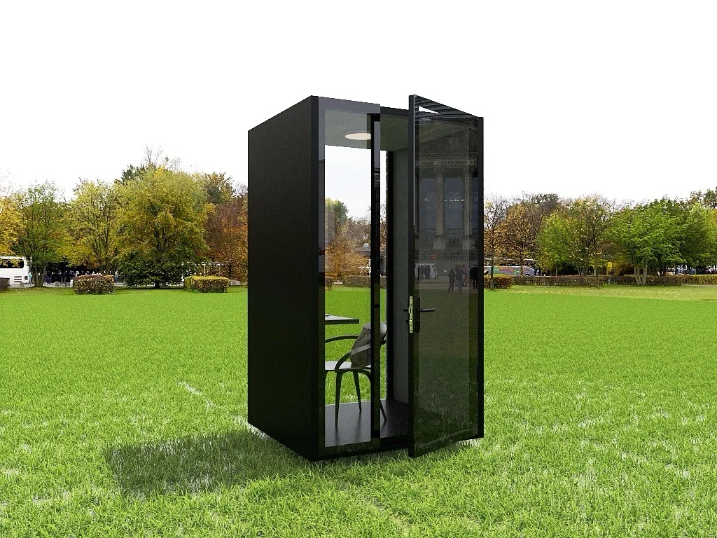 OfficeAcoustic Room اجتماع الأعمال مكتب كشك الهاتف عازل للصوت الفضاء الخاص كشك واحد صامت