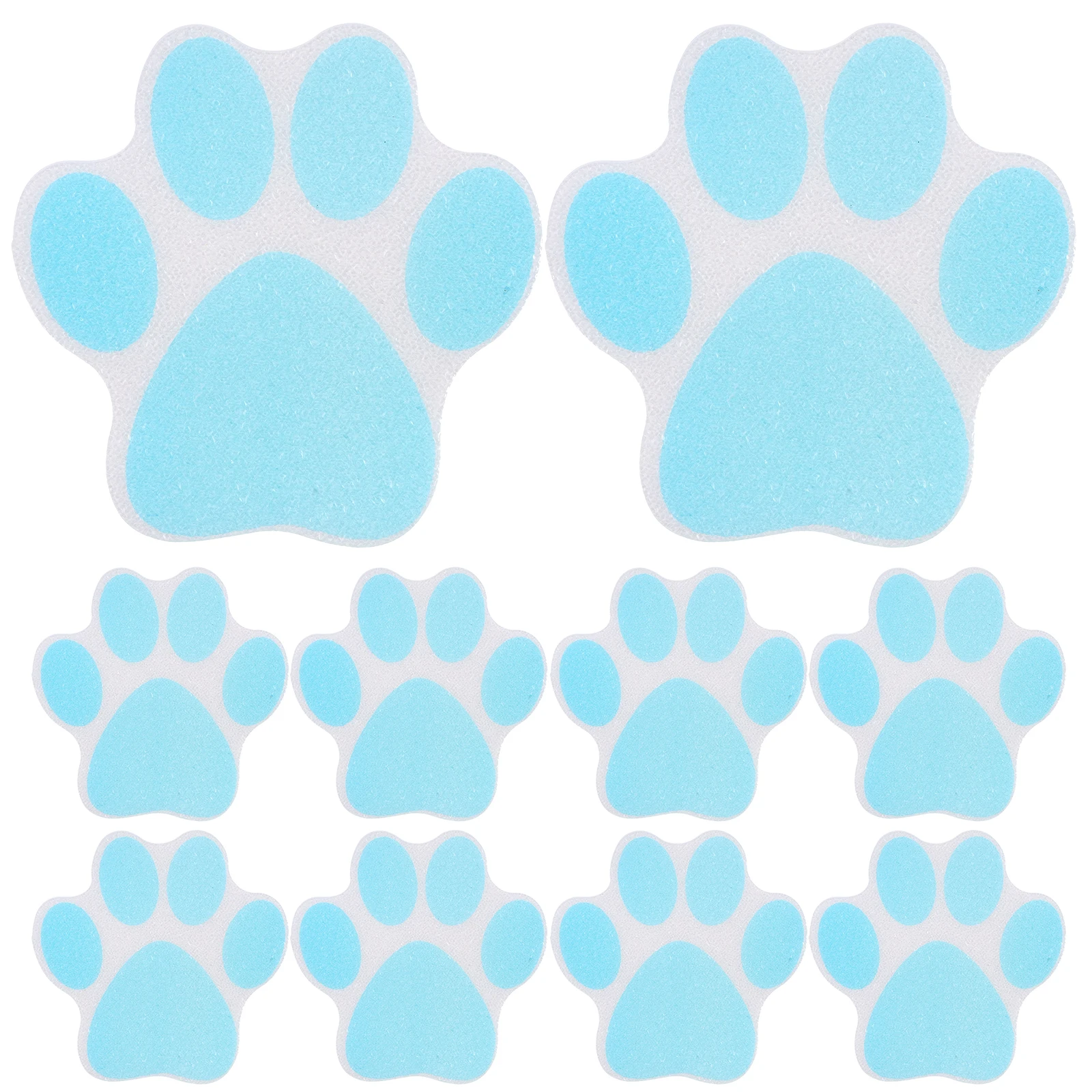 

10 Pcs Slip Stickers Shower Floor -Slip Stickers For Home Slip Bathtub Adhesive Grips Safety Paw Print Decals Tub Home