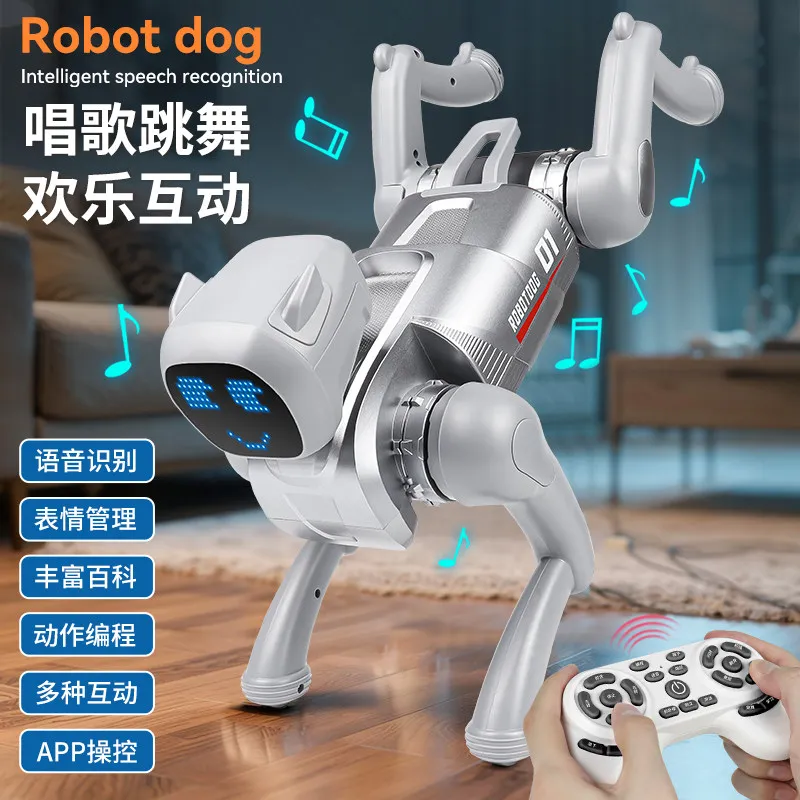 cane-robot-intelligente-ai-con-telecomando-e-controllo-vocale-giocattolo-programmabile-per-bambini-con-espressioni-facciali-variabili-regalo-di-compleanno-ideale-per-bambini