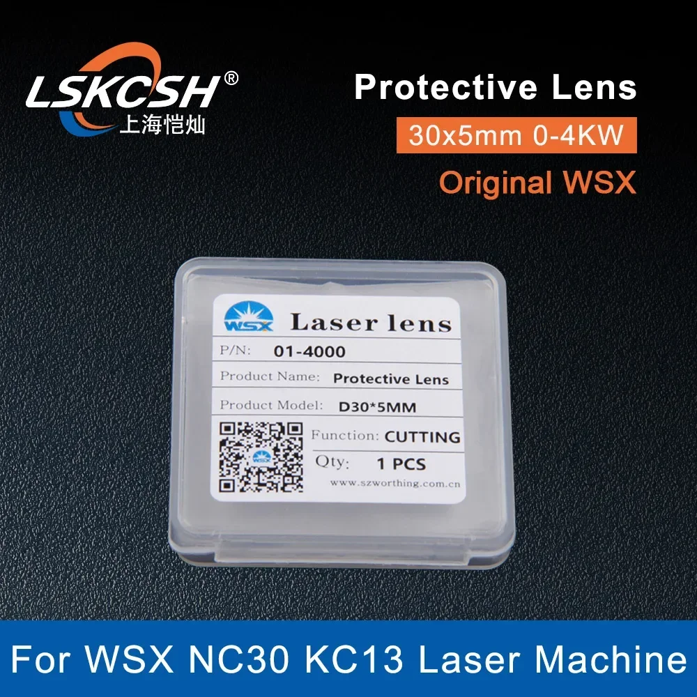  10Pcs/Lot  WSX Original Protective Windows 30*5 Laser Protection Lens for WSX Fiber Laser Head NC30 KC13 Laser Machine