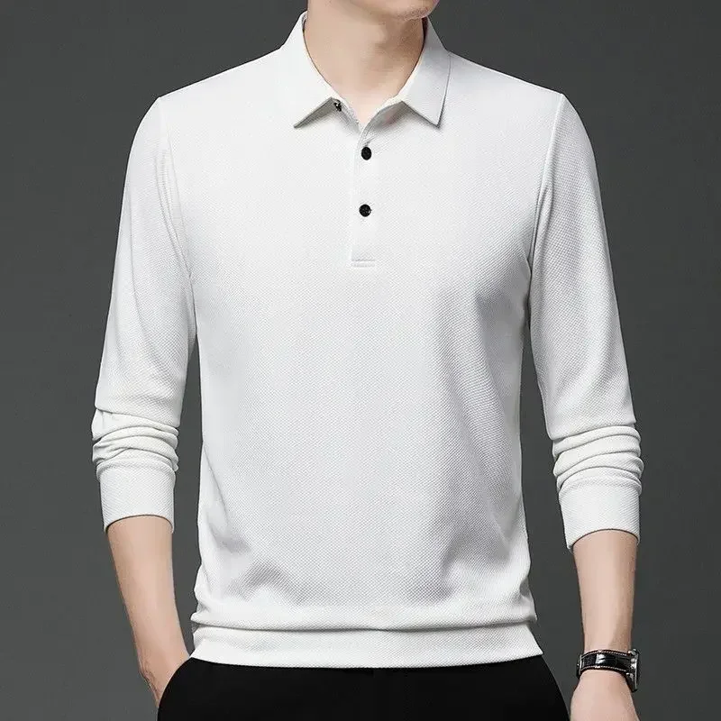 

Мужская толстовка Деловая формальная мешковатая футболка-поло для мужчин Повседневные пуловеры Высокий бренд Роскошная распродажа Harajuku Модная эстетика Y2k