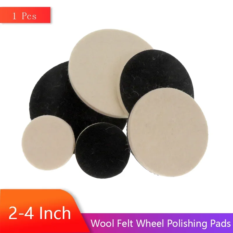 

50/75/100 мм крючок и петля, шерстяные фетровые полировальные подушечки для колес, 1 шт., для автомобильной стеклянной мебели, посуды, мрамора, нержавеющей стали ﻿