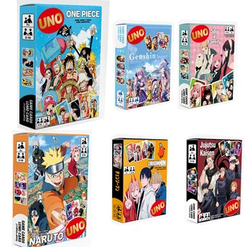 UNO 나루토 주문 배틀 체인톱맨 카드 게임, TV 쇼 테마 그래픽, 가족의 밤, 원피스 