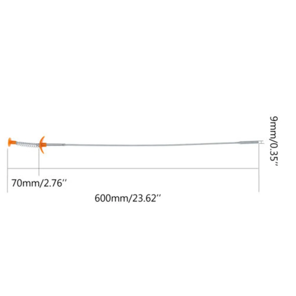 Mayitr-Herramienta de recogida Flexible de largo alcance, agarre de resorte, curva estrecha, recogedor para recoger tuercas y pernos, 4 garras, 60cm