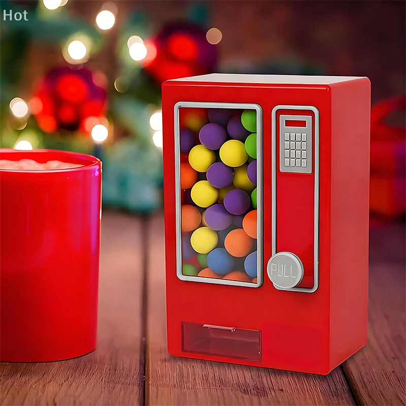 Candy Dispenser Cute Vending Machine For Desktop Manual Candy Machine Dispense Mini Candies Birthday&Christmas Gift