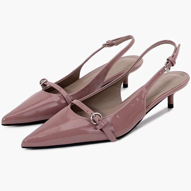 

Элегантные женские туфли-мюли на каблуке-шпильке с заостренным носком и ремешком сзади, летние, для вечеринок, свадеб и торжеств