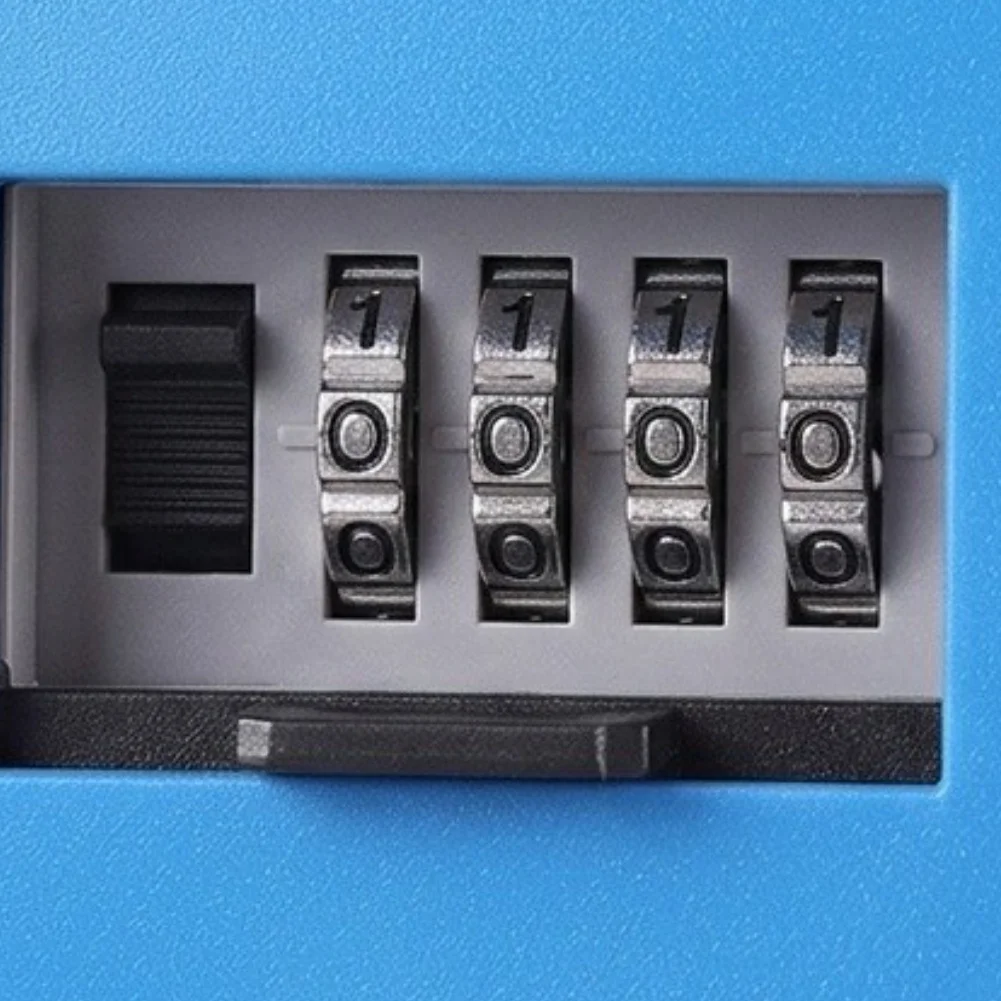 Waterproof Key Lock Box 4 Digit Code Lock Zinc Alloy Body ABS Interior 19.3 x 6 x 9 cm Weather Resistant Design