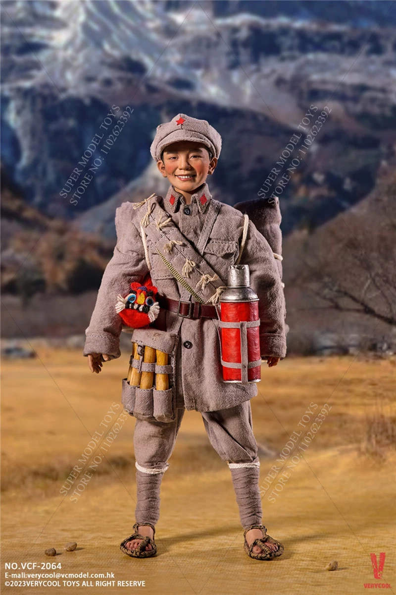 VERYCOadvocate VCF-2064 Échelle 1/6 Homme Soldat Rouge Armée Longue Marche-Rouge Kiddy Ensemble Complet 12 pouces Action Figure Modèle Collection