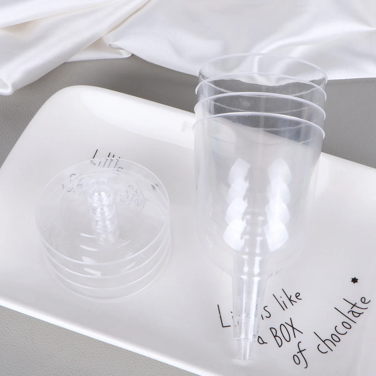 

12 шт., прозрачные пластиковые одноразовые чашки для вина, вечерние чашки, подходят для свадьбы, дня рождения, Рождества, напитков, виски, сока