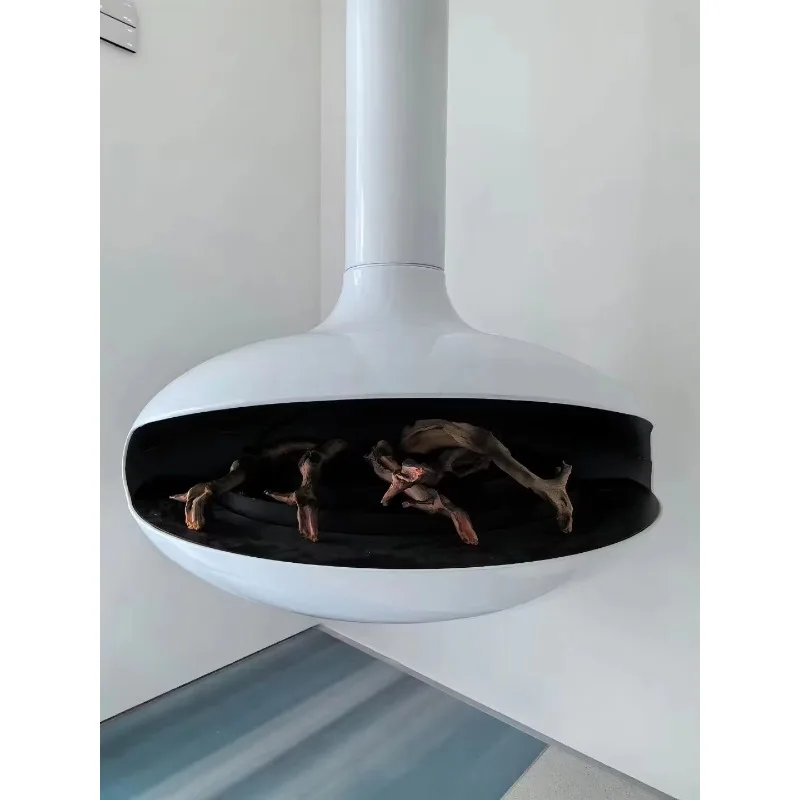 Modern Design Indoor Wood Stove Fireplace Hanging Wood Burner for Heating for Firewood and Pellets