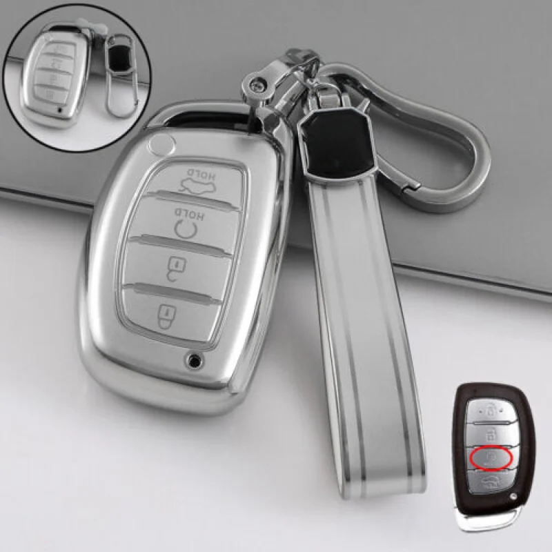 

A+ TPU Car Remote Key Fob Case Cover For Hyundai Elantra Sonata ix35 Tucson Ioniq