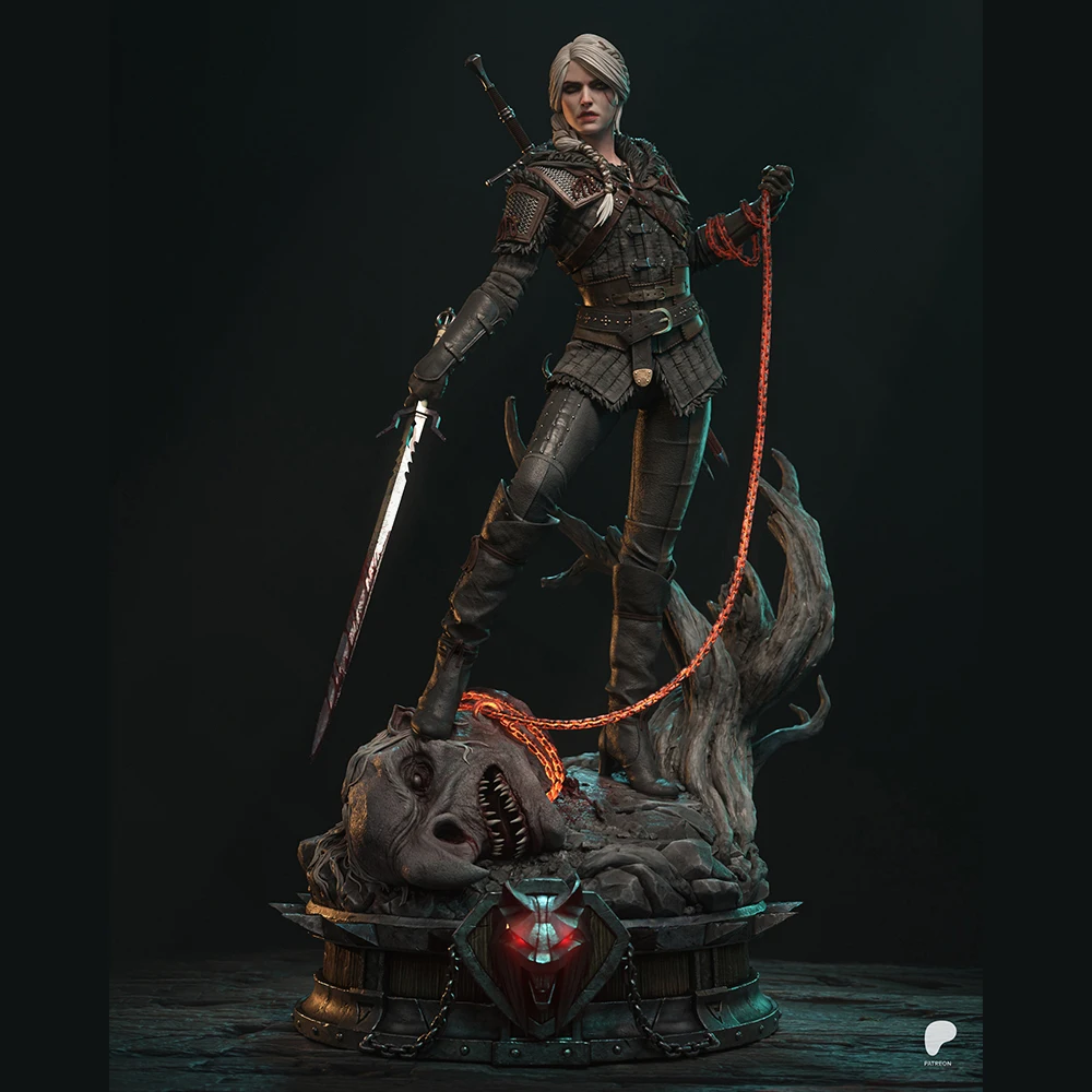 

Witcher Warrior Monster Resin Model Kit 3d Printing Doll 1/24 Unassembled Resin Figure Statue Kits Unpainted Toy Gk Play Set