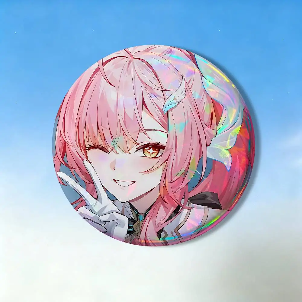 W-Wuthering Waves Aemeath Badges Personalized Handmade Round Brooches Pins Accessory 25mm 75mm 44mm 58mm 32mm