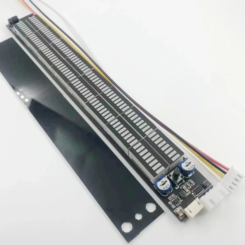 متعدد الوضع 64 LED ستيريو الموسيقى الطيف ضوء مؤشر مستوى الصوت مكبر للصوت VU متر لمشغل السيارة مصابيح الغلاف الجوي الخفيفة