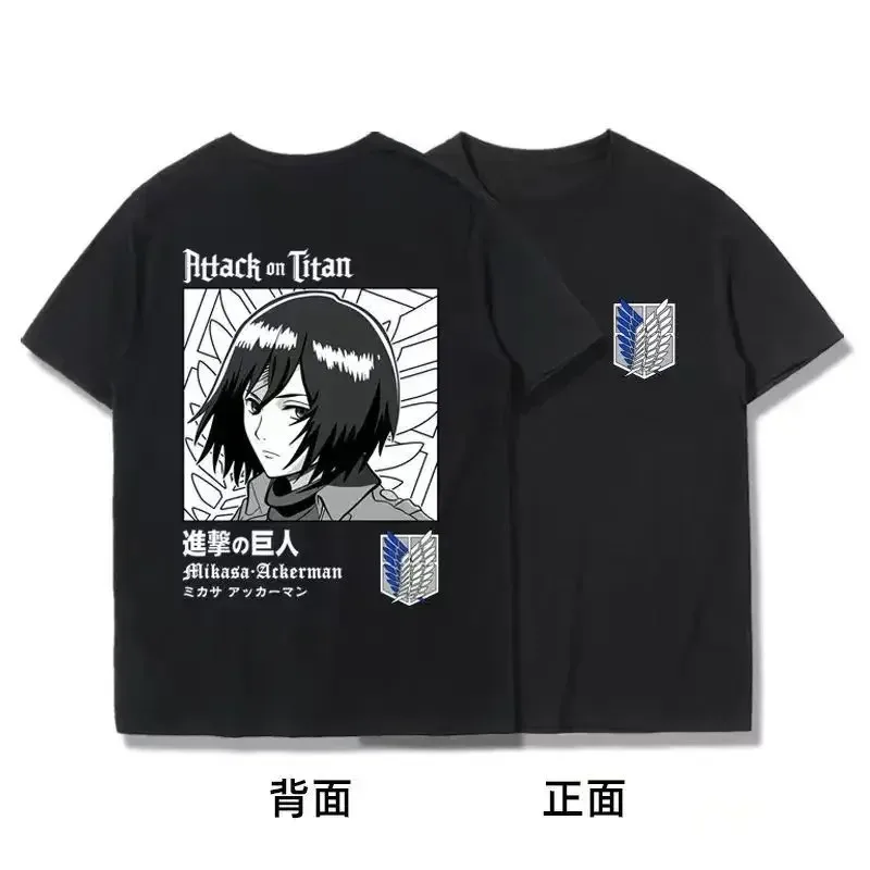 Japanese Anime T Shirt Scouting Legion Clothes Shingeki No Kyojin Tee Shirt Attack on Titan Giant Short-sleeve T-shir Men Women