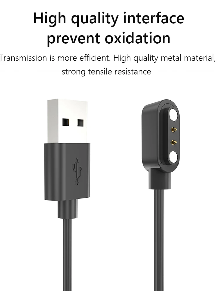 Magnetische Polshorloge Oplaadkabel Veiligheid Usb Smartwatch Oplaaddraad Accessoires Voor Haylou Horloge 2 Pro (Ls02 Pro)/Solar Lite