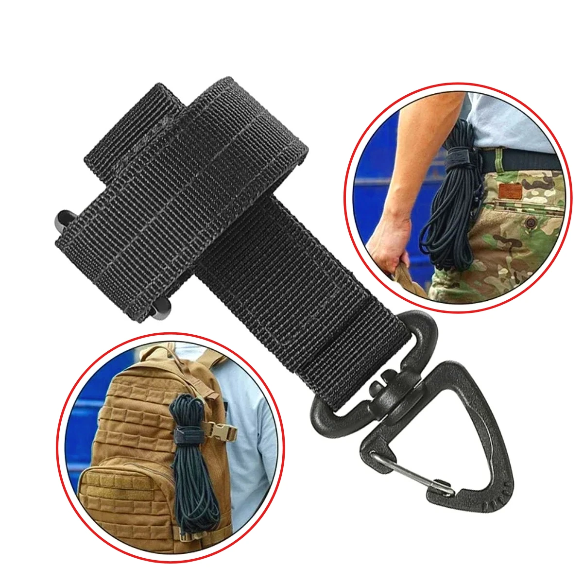 

1/2 Pcs Multi-purpose Nylon Work Gloves Buckle Tactical Glove Hook Safety Clip Outdoor Hiking Climbing Rope Storage Accessories